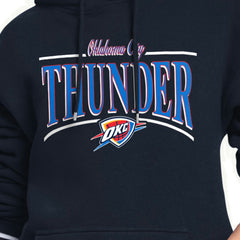 Oklahoma City Thunder Starter Women's Arch Stripe Fleece Hoodie Navy - NBA