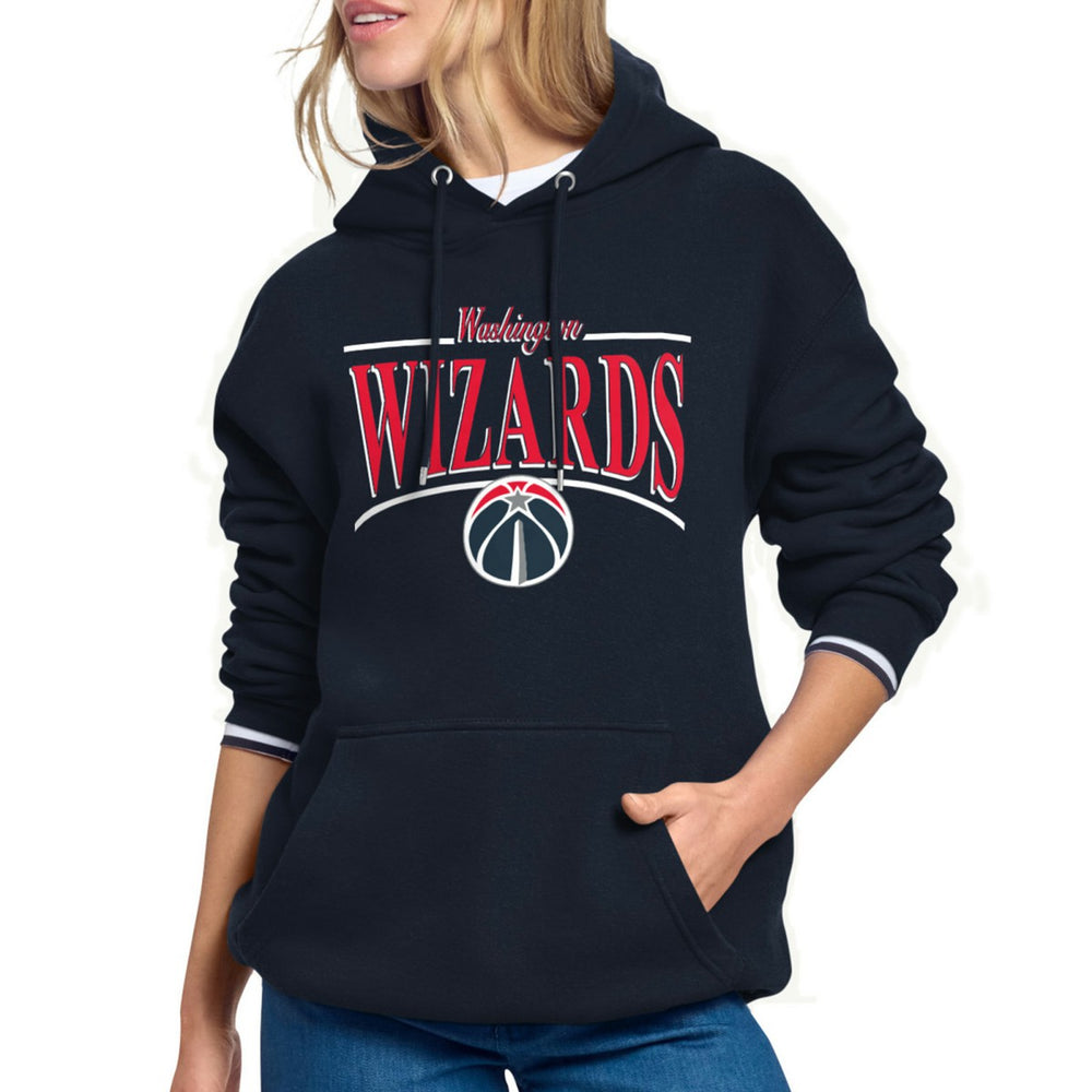 Washington Wizards Starter Women's Arch Stripe Fleece Hoodie Navy - NBA