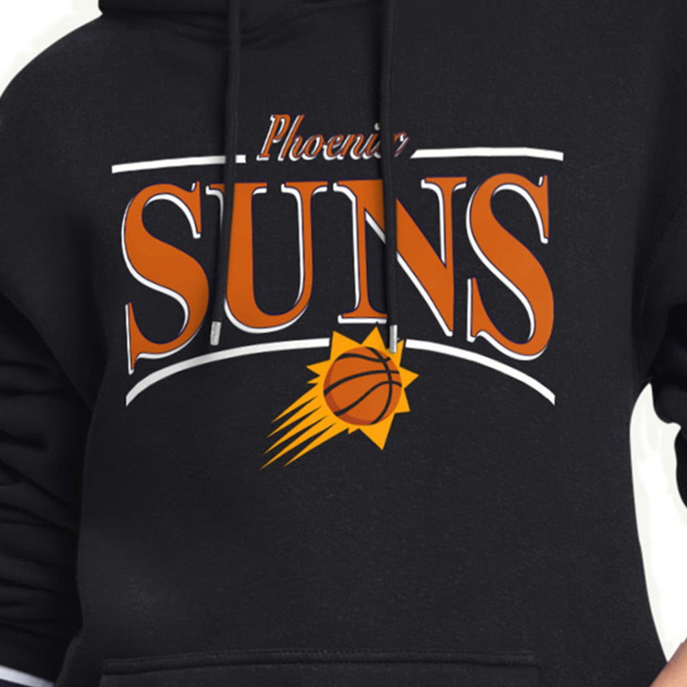 Phoenix Suns Starter Women's Arch Stripe Fleece Hoodie Black - NBA