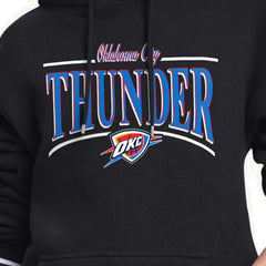 Oklahoma City Thunder Starter Women's Arch Stripe Fleece Hoodie Black - NBA