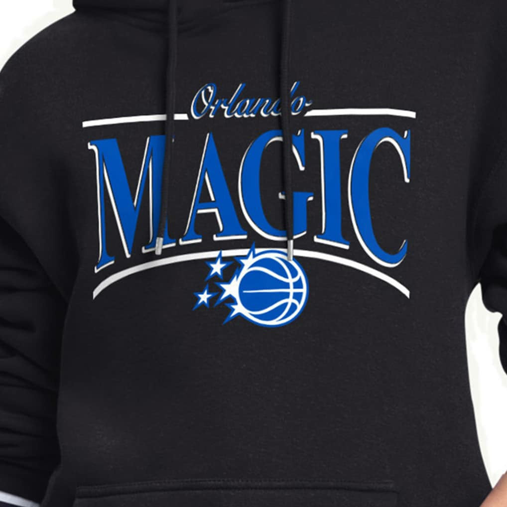Orlando Magic Starter Women's Arch Stripe Fleece Hoodie Black - NBA