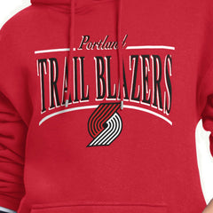 Portland Trail Blazers Starter Women's Arch Stripe Fleece Hoodie Red - NBA