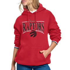 Toronto Raptors Starter Women's Arch Stripe Fleece Hoodie Red - NBA