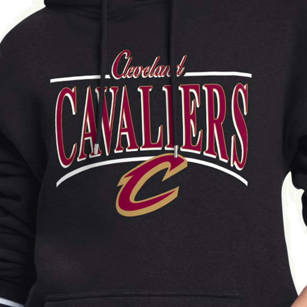 Cleveland Cavaliers Starter Women's Arch Stripe Fleece Hoodie Black - NBA
