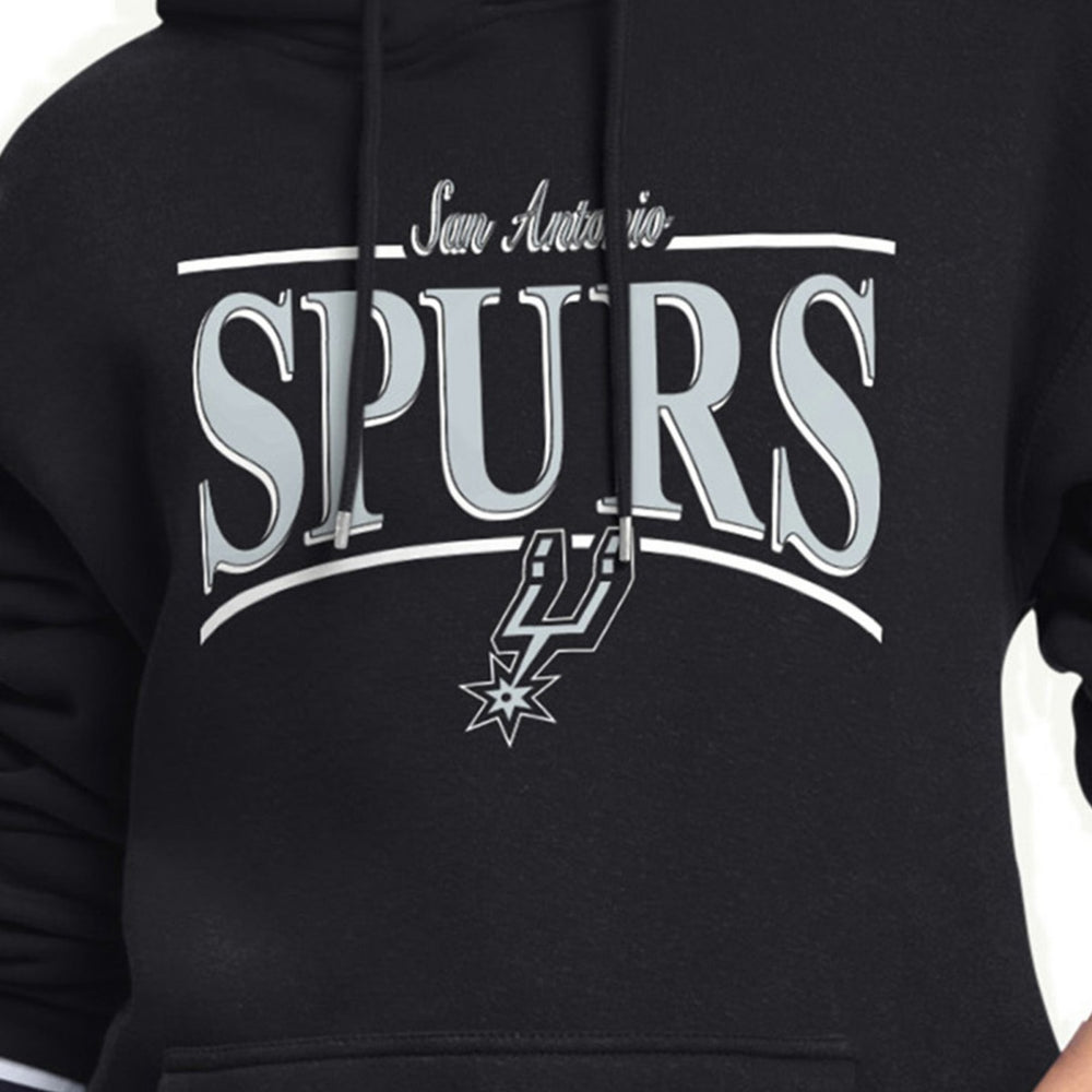 San Antonio Spurs Starter Women's Arch Stripe Fleece Hoodie Black - NBA