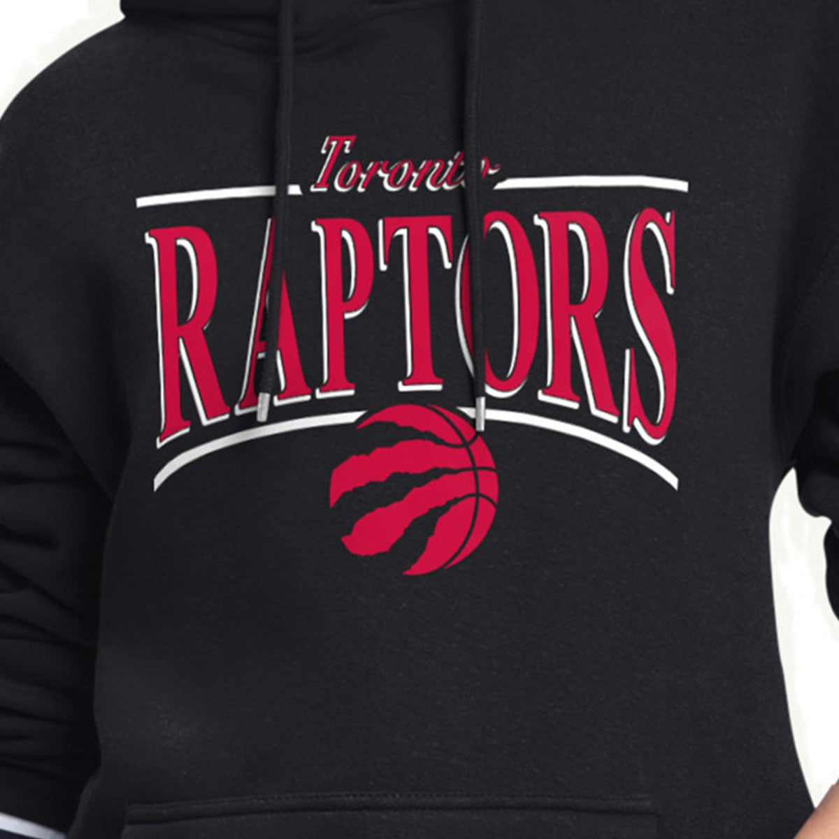 Toronto Raptors Starter Women's Arch Stripe Fleece Hoodie Black - NBA