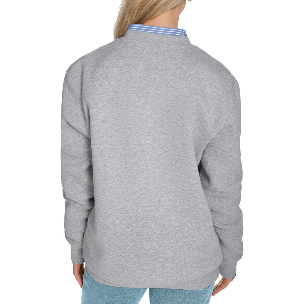 Washington Wizards Starter Women's Arch Stripe Fleece Crewneck Sweatshirt Gray - NBA