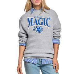 Orlando Magic Starter Women's Arch Stripe Fleece Crewneck Sweatshirt Gray - NBA