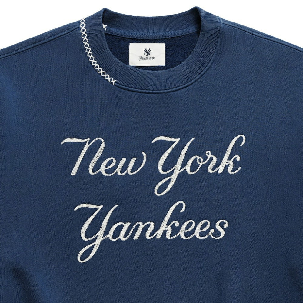 New York Yankees Madhappy Unisex Script Fleece Sweatshirt - MLB