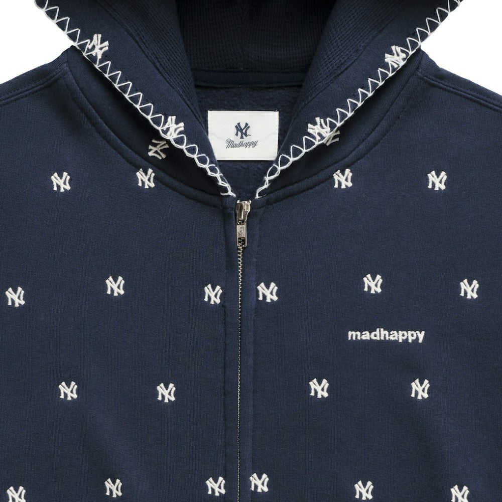 New York Yankees Madhappy Unisex All Over Fleece Full-Zip Hoodie - MLB