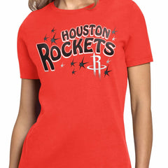 Houston Rockets Starter Women's Fireworks T-Shirt Red - NBA