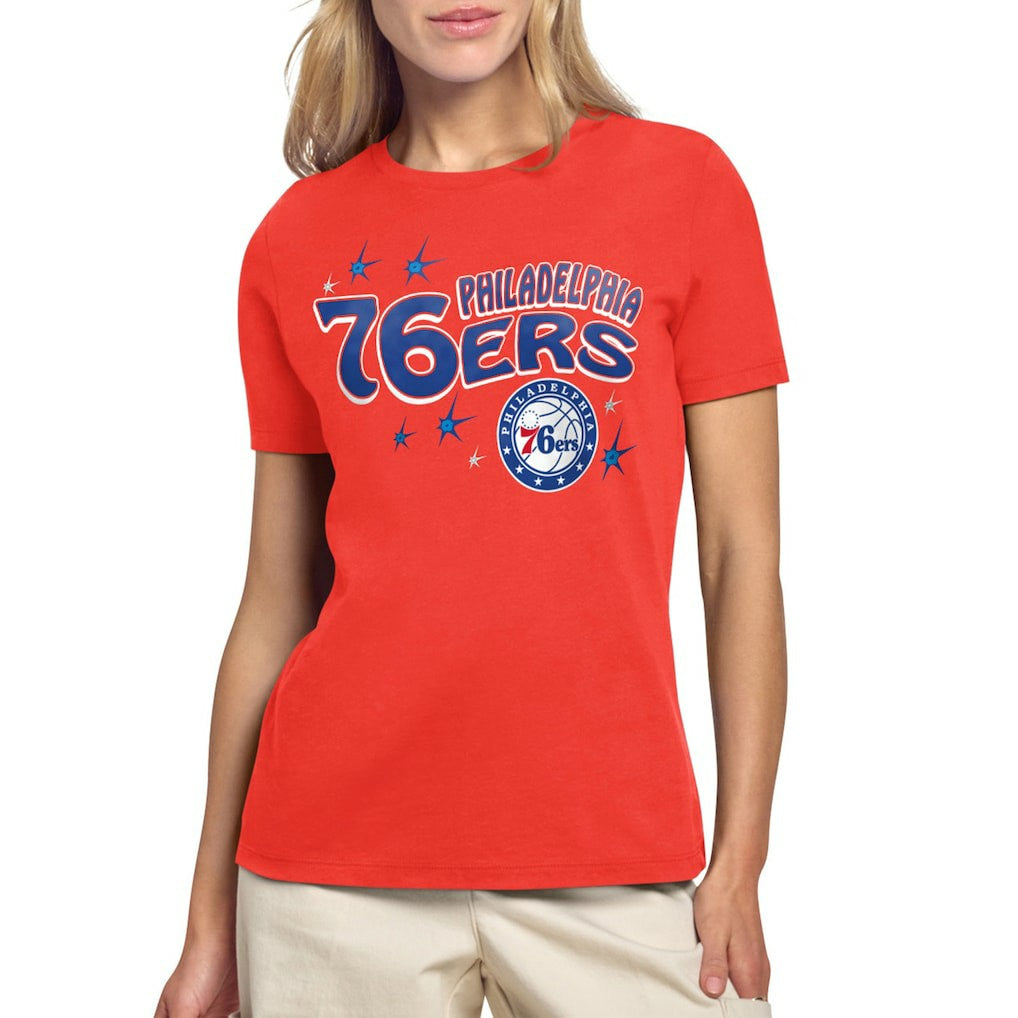 Philadelphia 76ers Starter Women's Fireworks T-Shirt Red - NBA