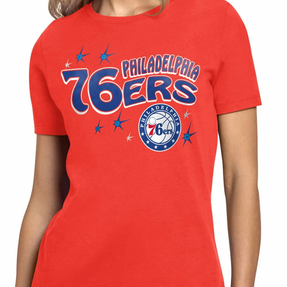 Philadelphia 76ers Starter Women's Fireworks T-Shirt Red - NBA