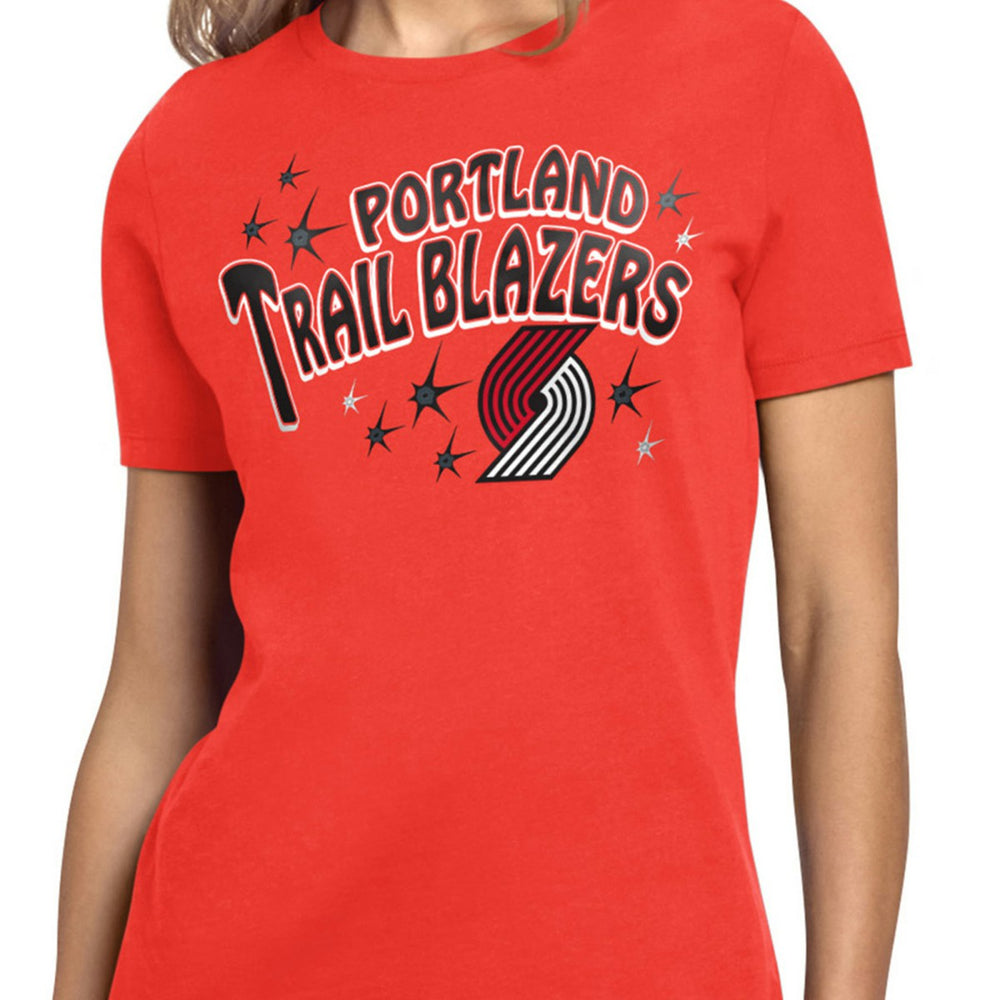 Portland Trail Blazers Starter Women's Fireworks T-Shirt Red - NBA