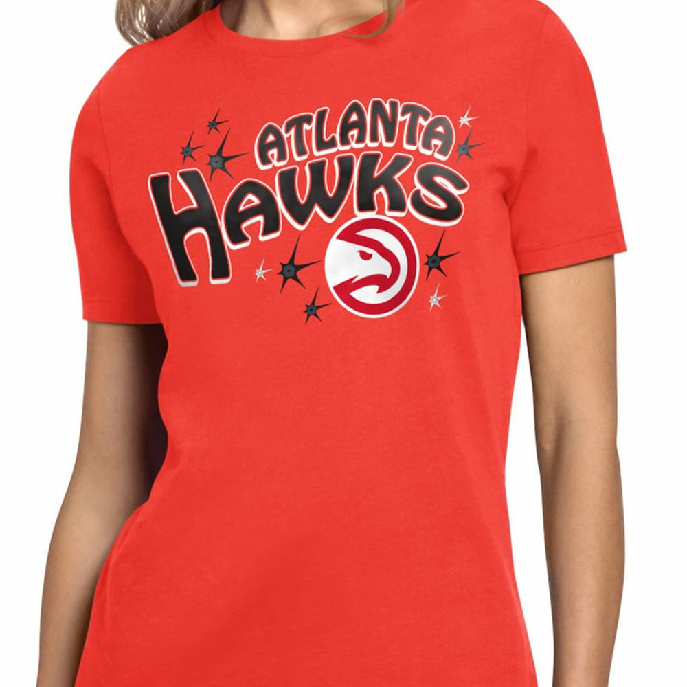 Atlanta Hawks Starter Women's Fireworks T-Shirt Red - NBA