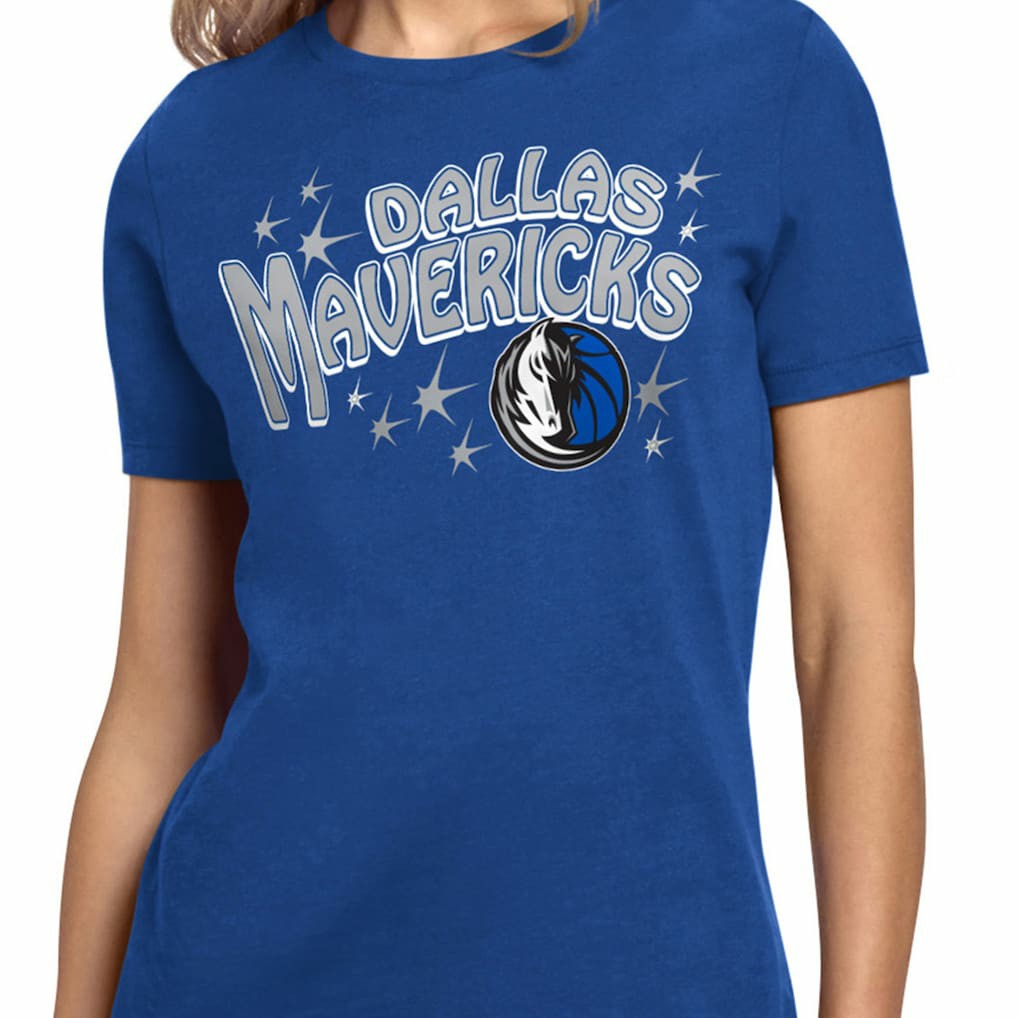 Dallas Mavericks Starter Women's Fireworks T-Shirt Blue - NBA