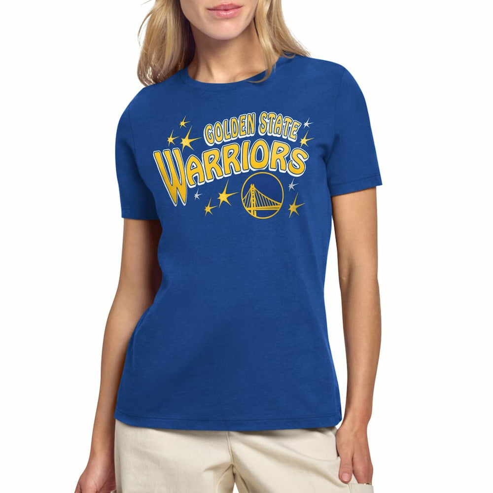 Golden State Warriors Starter Women's Fireworks T-Shirt Royal - NBA