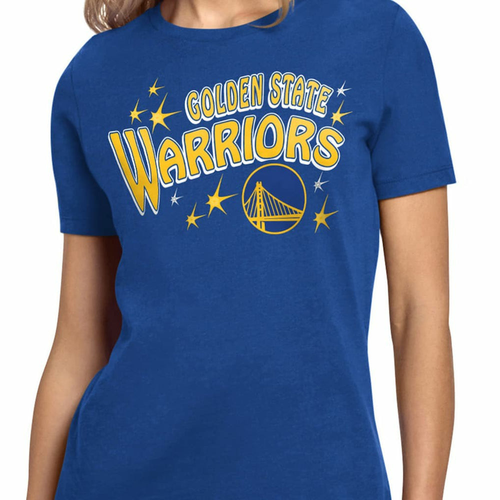 Golden State Warriors Starter Women's Fireworks T-Shirt Royal - NBA