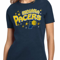 Indiana Pacers Starter Women's Fireworks T-Shirt Navy - NBA
