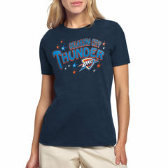 Oklahoma City Thunder Starter Women's Fireworks T-Shirt Navy - NBA