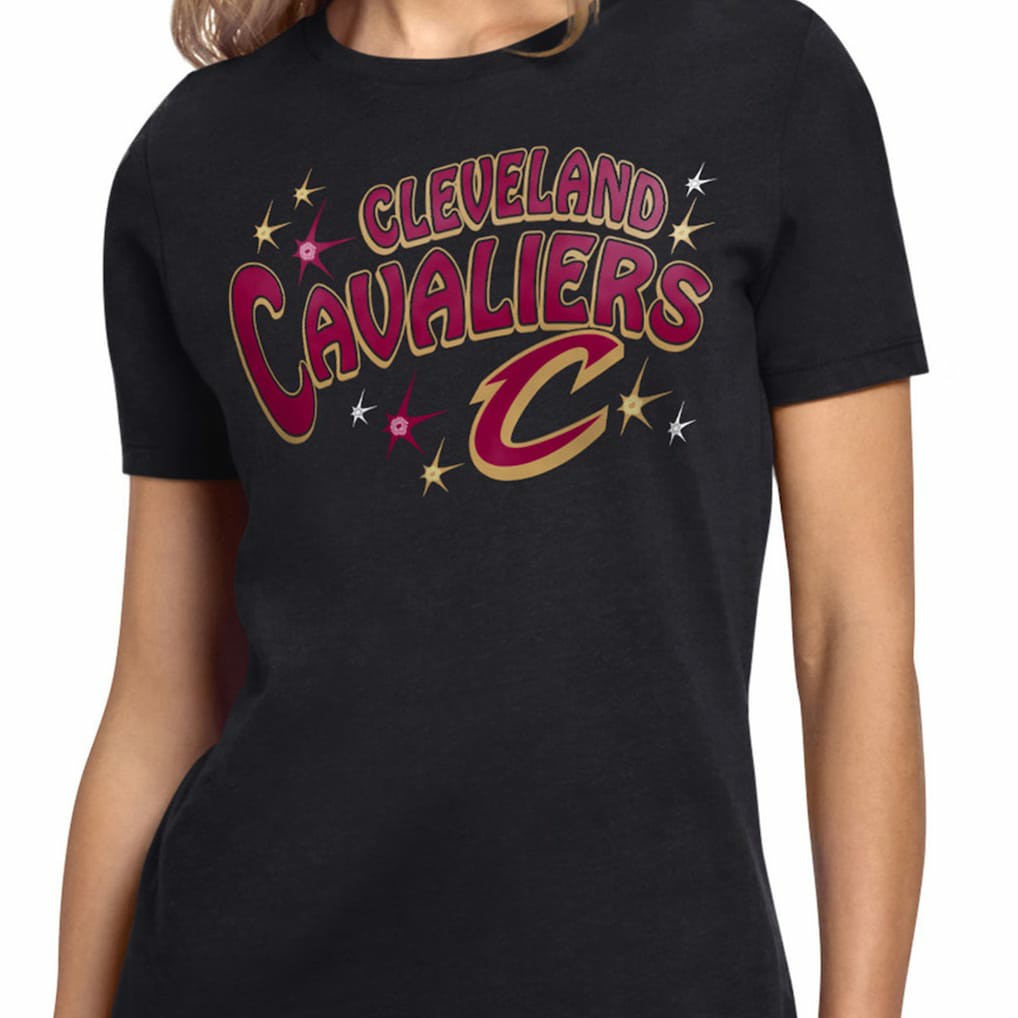 Cleveland Cavaliers Starter Women's Fireworks T-Shirt Black - NBA