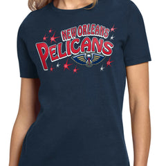 New Orleans Pelicans Starter Women's Fireworks T-Shirt Navy - NBA