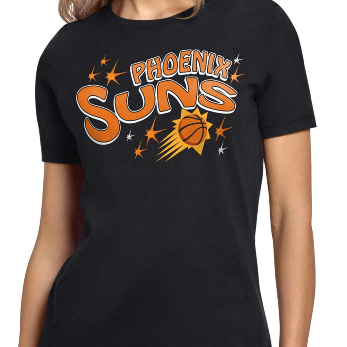 Phoenix Suns Starter Women's Fireworks T-Shirt Black - NBA