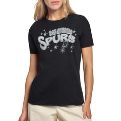 San Antonio Spurs Starter Women's Fireworks T-Shirt Black - NBA