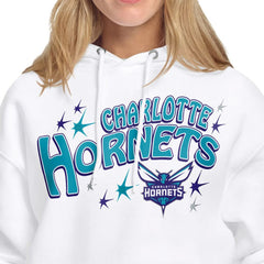 Charlotte Hornets Starter Women's Fireworks Fleece Hoodie White - NBA