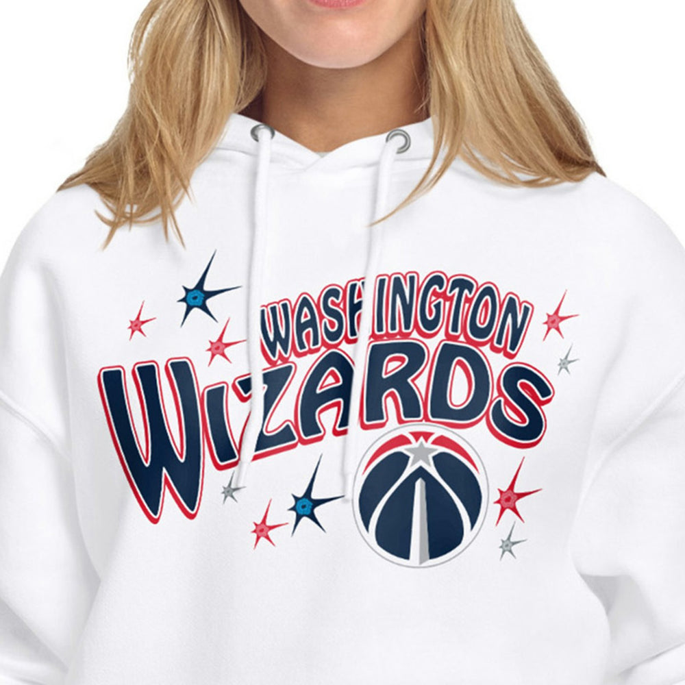 Washington Wizards Starter Women's Fireworks Fleece Hoodie White - NBA