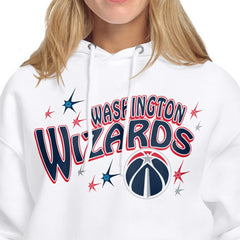 Washington Wizards Starter Women's Fireworks Fleece Hoodie White - NBA