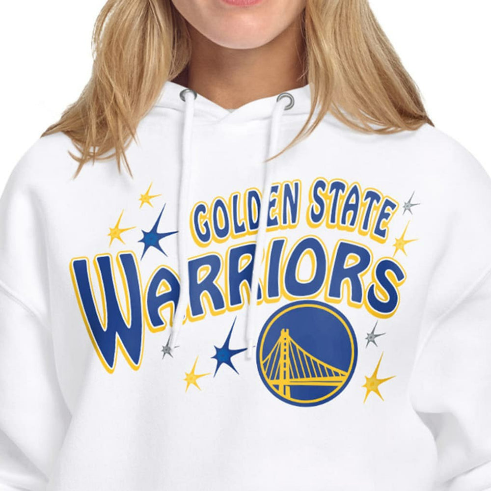 Golden State Warriors Starter Women's Fireworks Fleece Hoodie White - NBA