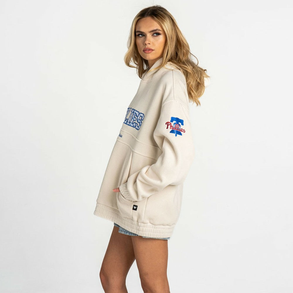 Philadelphia Phillies The Wild Collective Women's Oversized Cord Hoodie - MLB