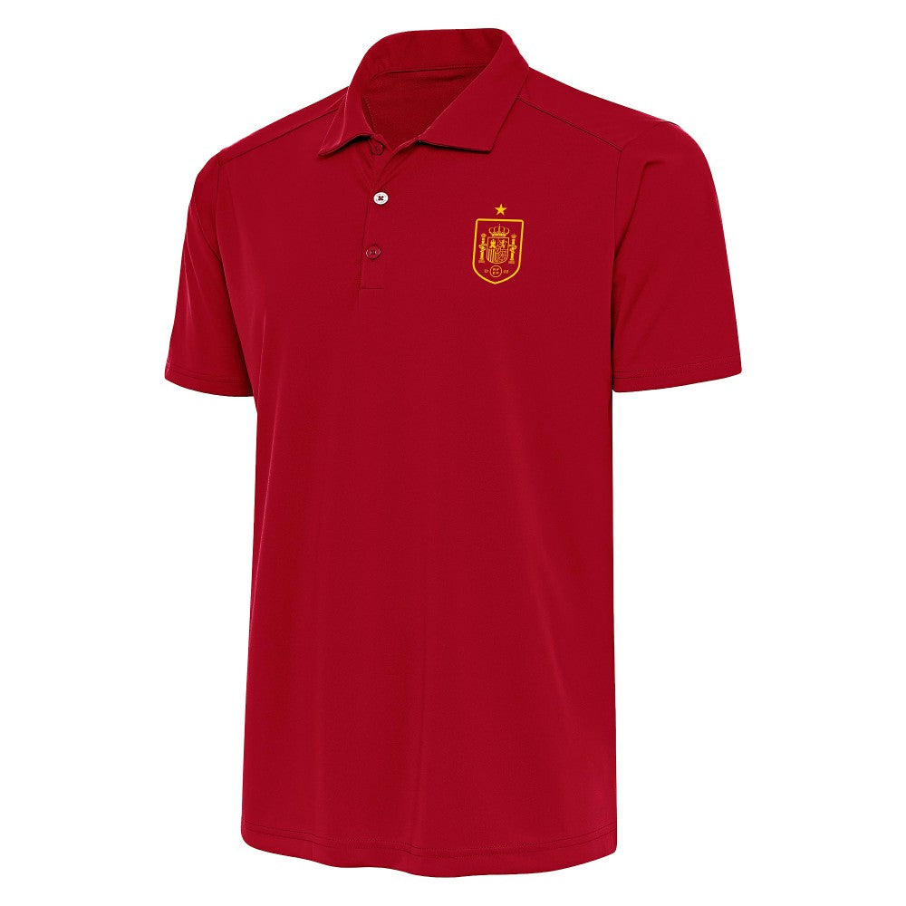Spain National Team Antigua Statement Polo Red - FIFA World CUP
