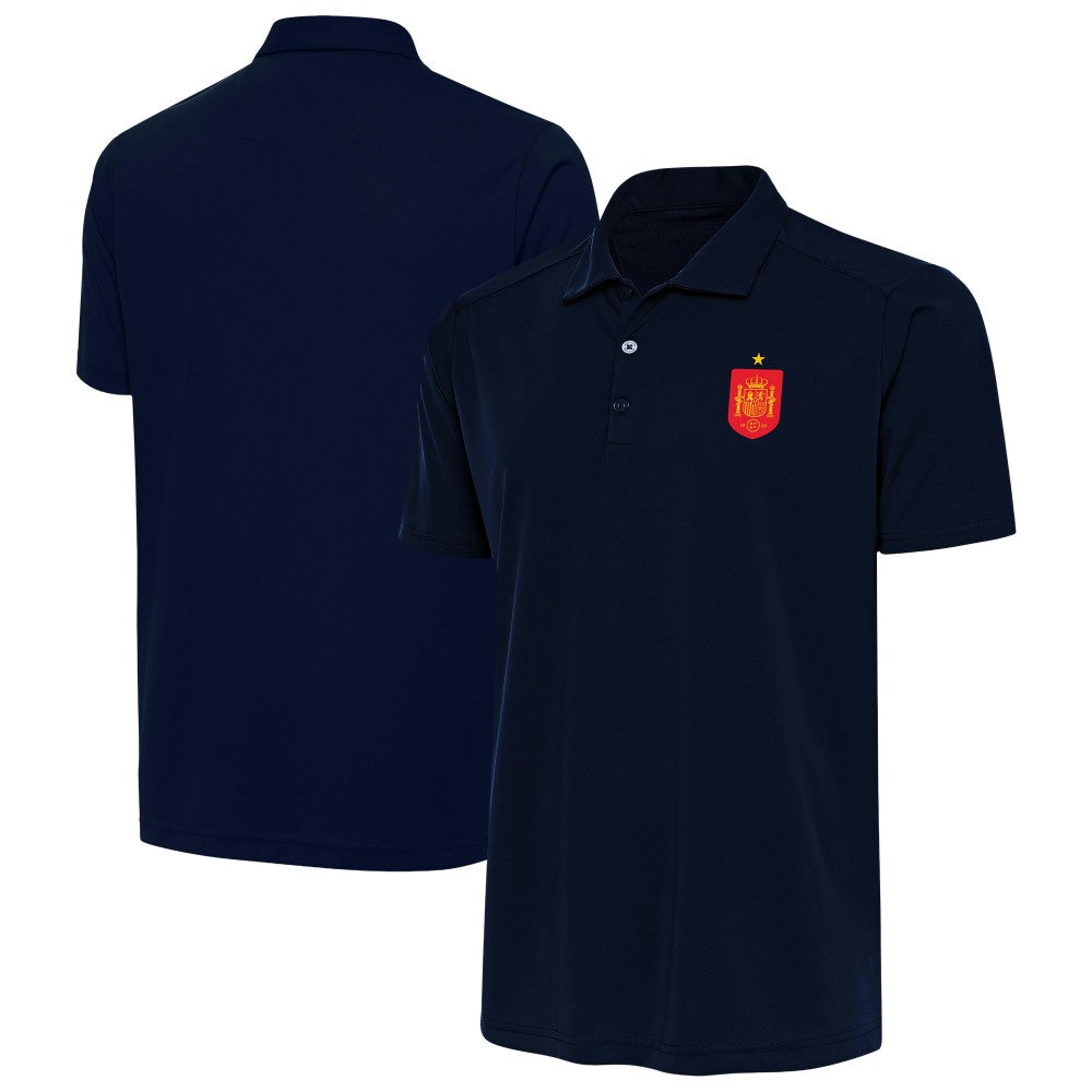 Spain National Team Antigua Statement Polo Navy - FIFA World CUP