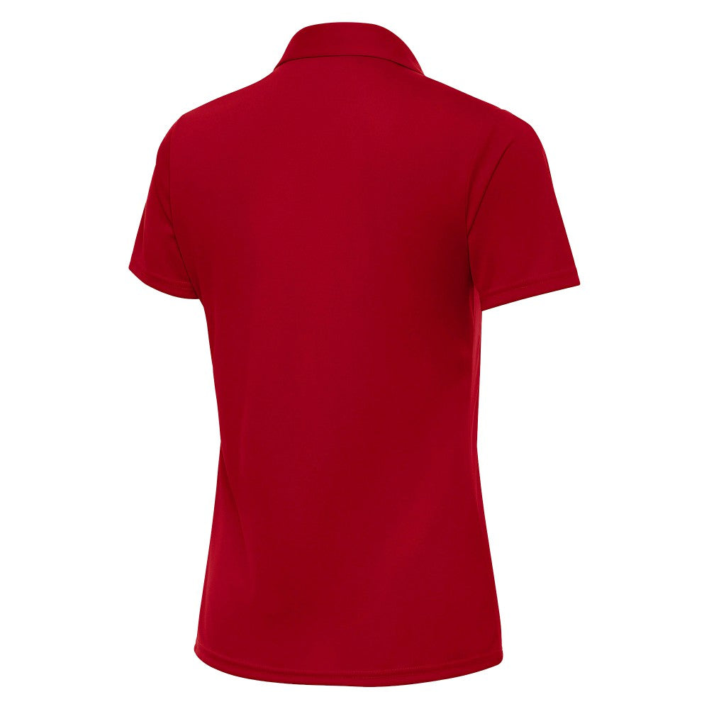 Spain National Team Antigua Women's Statement Y-Neck Polo Red - FIFA World CUP