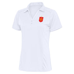 Spain National Team Antigua Women's Statement Y-Neck Polo White - FIFA World CUP