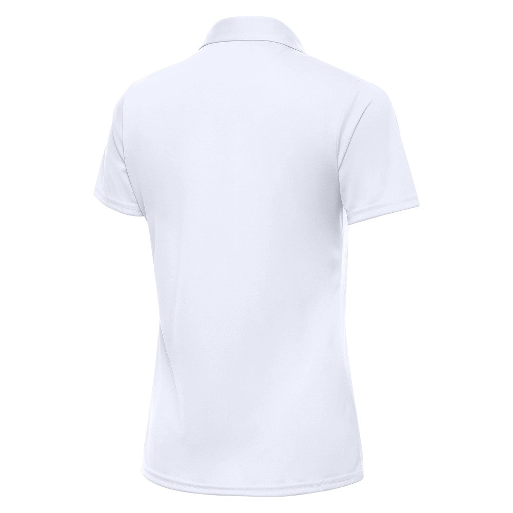 Spain National Team Antigua Women's Statement Y-Neck Polo White - FIFA World CUP