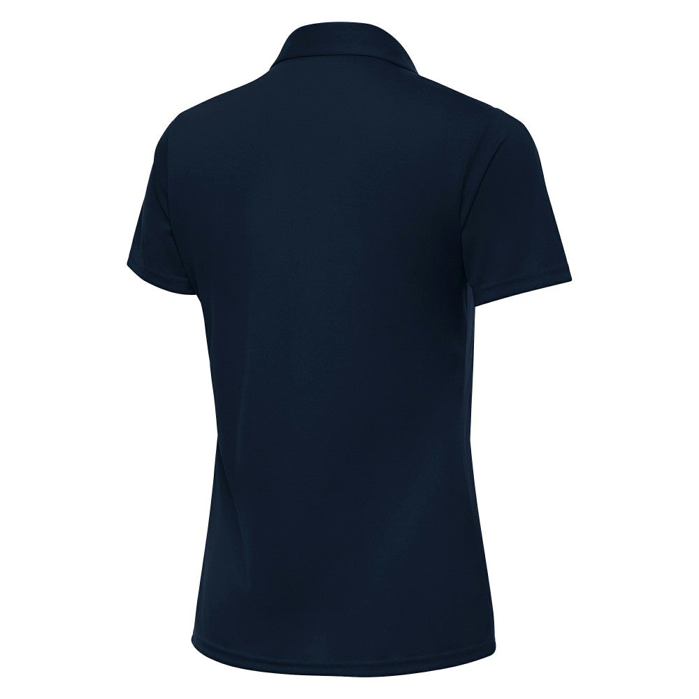 Spain National Team Antigua Women's Statement Y-Neck Polo Navy - FIFA World CUP