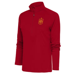 Spain National Team Antigua Women's Statement Half-Zip Pullover Red - FIFA World CUP