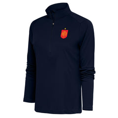 Spain National Team Antigua Women's Statement Half-Zip Pullover Navy - FIFA World CUP
