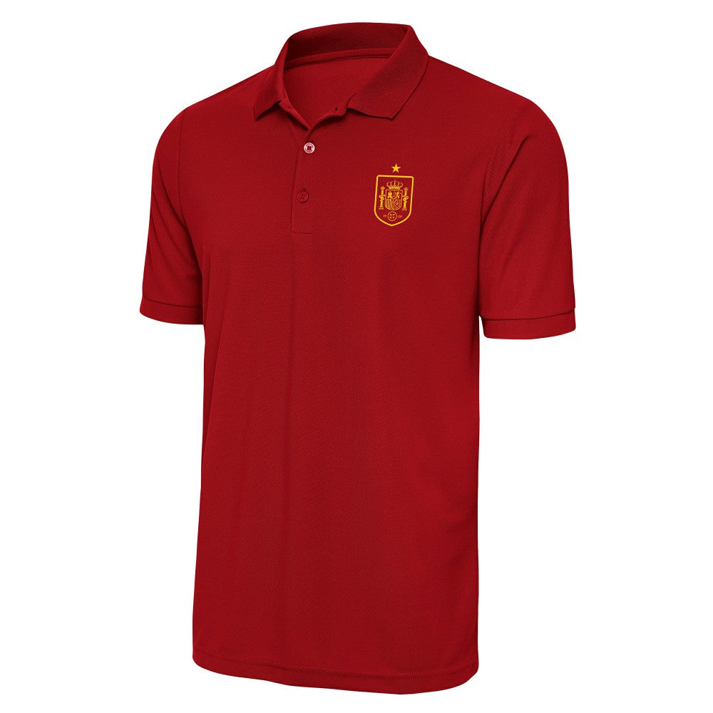 Spain National Team Antigua Derive Polo Red - FIFA World CUP