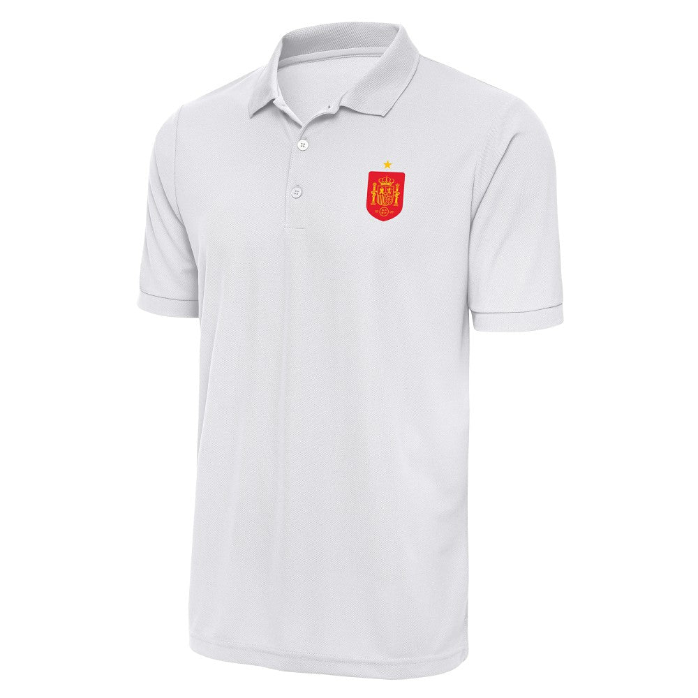 Spain National Team Antigua Derive Polo White - FIFA World CUP