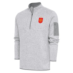 Spain National Team Antigua Elevate Quarter-Zip Pullover Heather Gray - FIFA World CUP