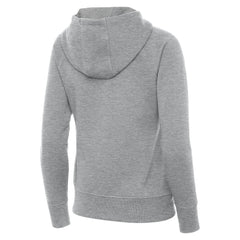 Spain National Team Antigua Women's Takeover Fleece Raglan Full-Zip Hoodie Heather Gray - FIFA World CUP