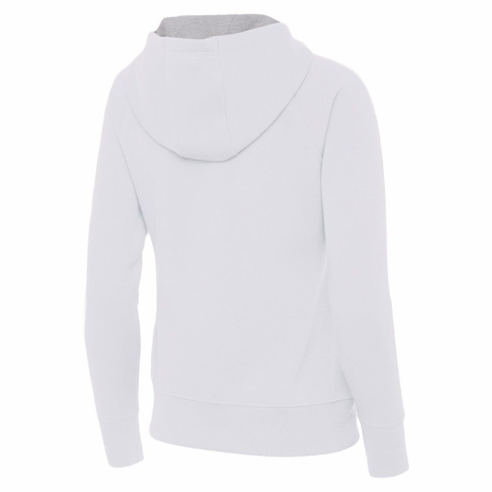 Spain National Team Antigua Women's Takeover Fleece Raglan Full-Zip Hoodie White - FIFA World CUP