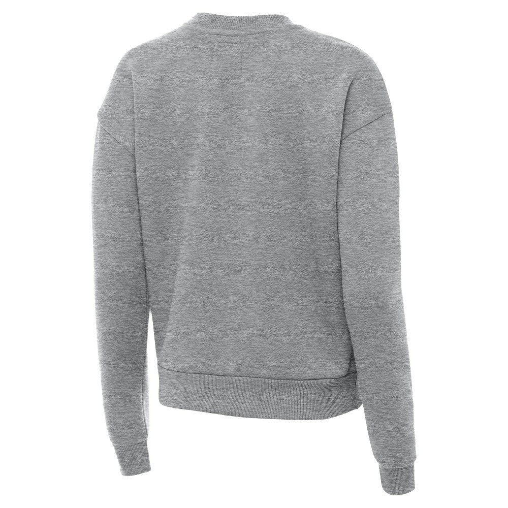 Spain National Team Antigua Women's Takeover Fleece Sweatshirt Heather Gray - FIFA World CUP