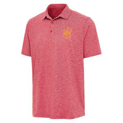 Spain National Team Antigua Triple Shot Polo Heather Red - FIFA World CUP