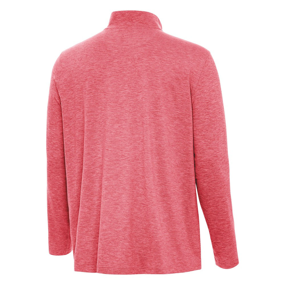 Spain National Team Antigua Masters Quarter-Zip Pullover Heather Red - FIFA World CUP