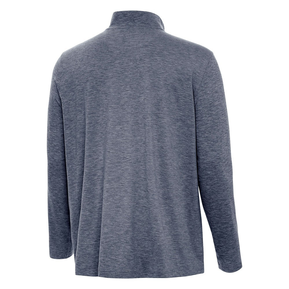 Spain National Team Antigua Masters Quarter-Zip Pullover Heather Navy - FIFA World CUP